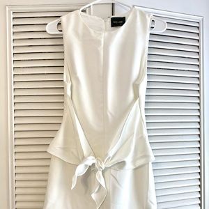 White tie waist dress